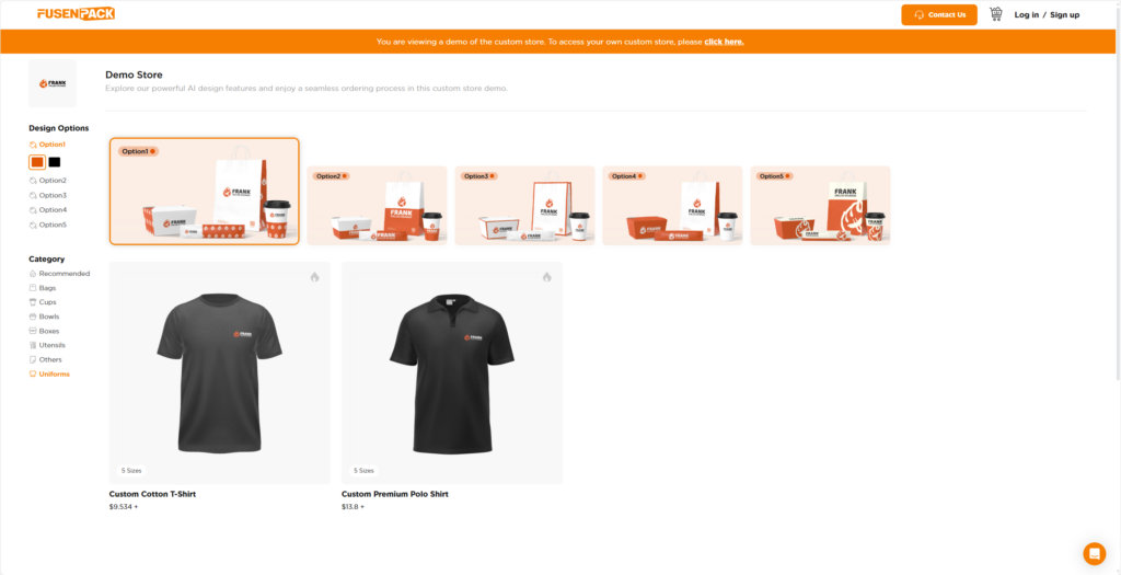 fusenpack's custom store