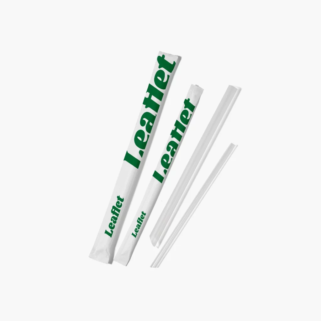 Custom Straw w/ Paper Wrapping