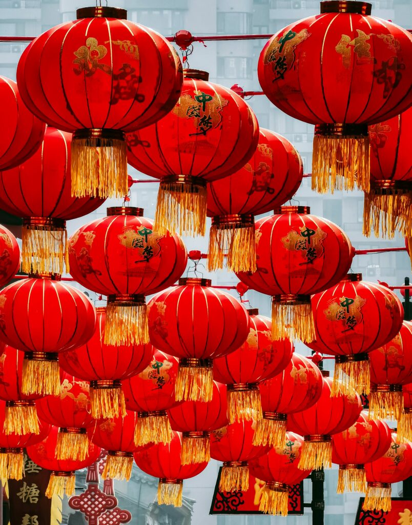 lantern of Chinese spring festival