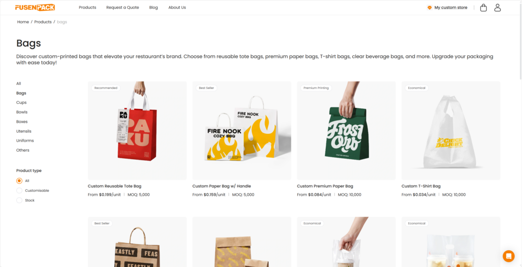 fusenpack offers non-woven bags