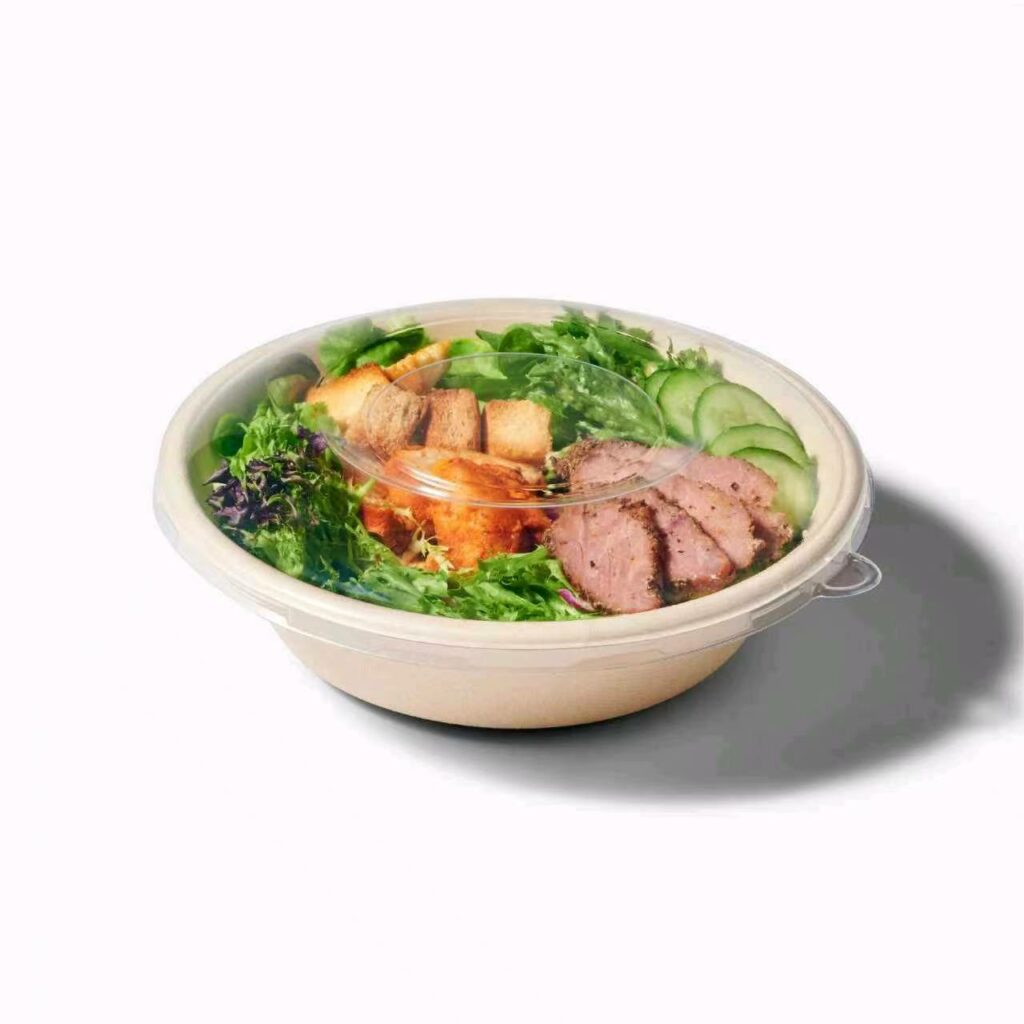 restaurant custom food packaging eco‑friendly round bowl