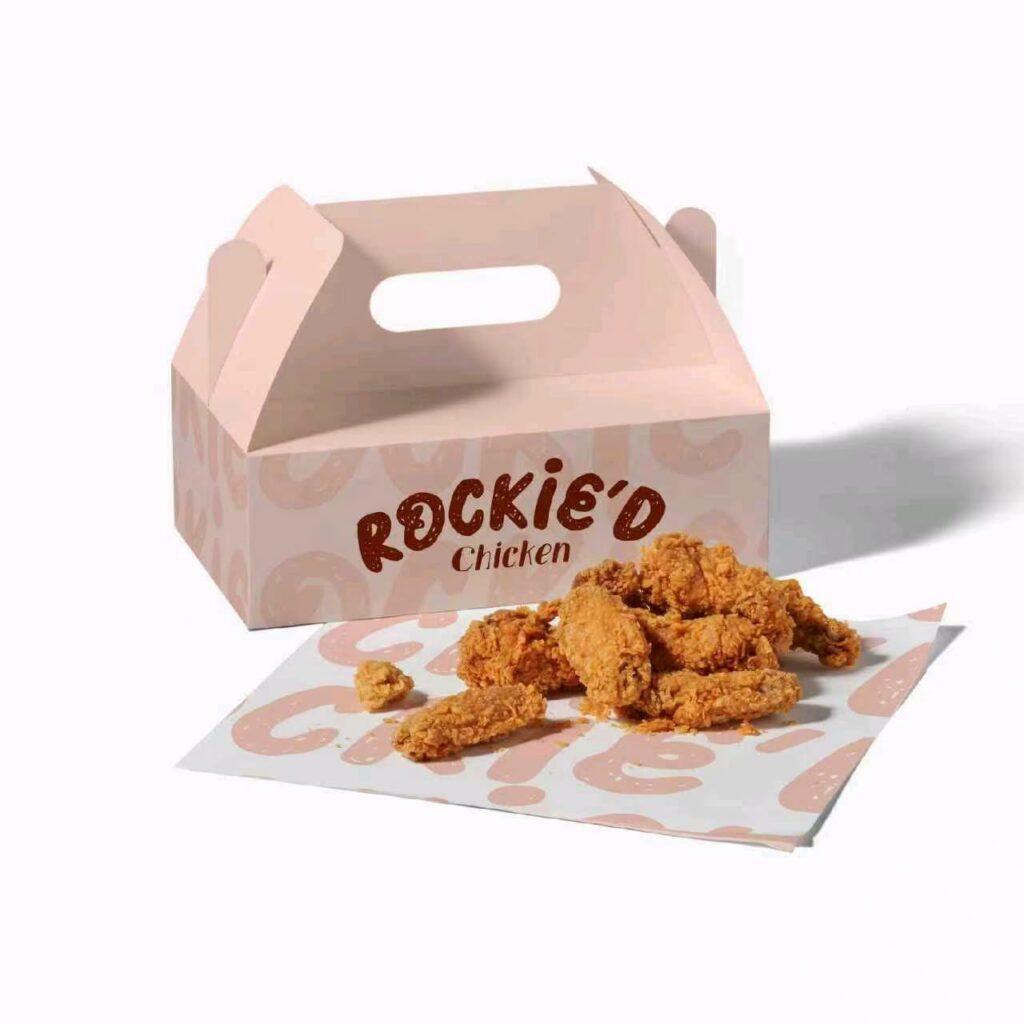 custom food packaging: Bread & Chicken To-Go Box