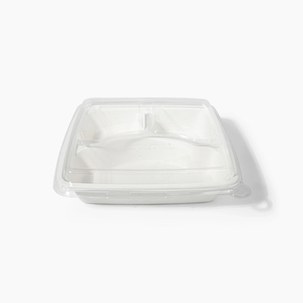 personalized-take-out-containers-compostable-3-compartment-tray-w-lid
