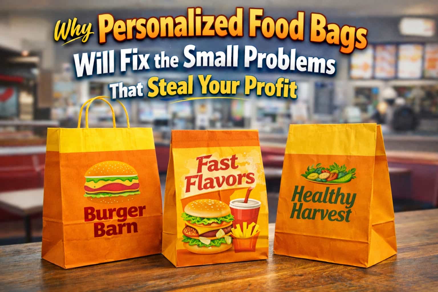 Why Personalized Food Bags Will Fix the Small Problems That Steal Your Profit