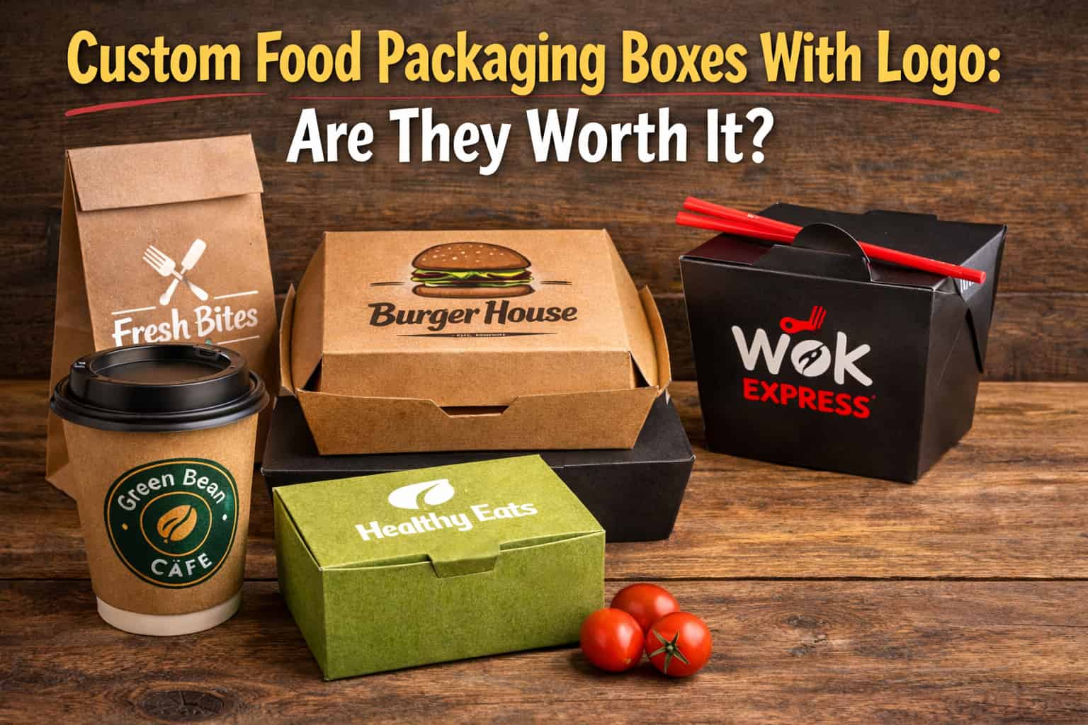 Custom Food Packaging Boxes With Logo: Are They Worth It?
