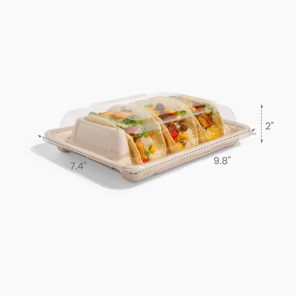 custom-to-go-boxes-compostable-3-slot-taco-holder-w/-lid