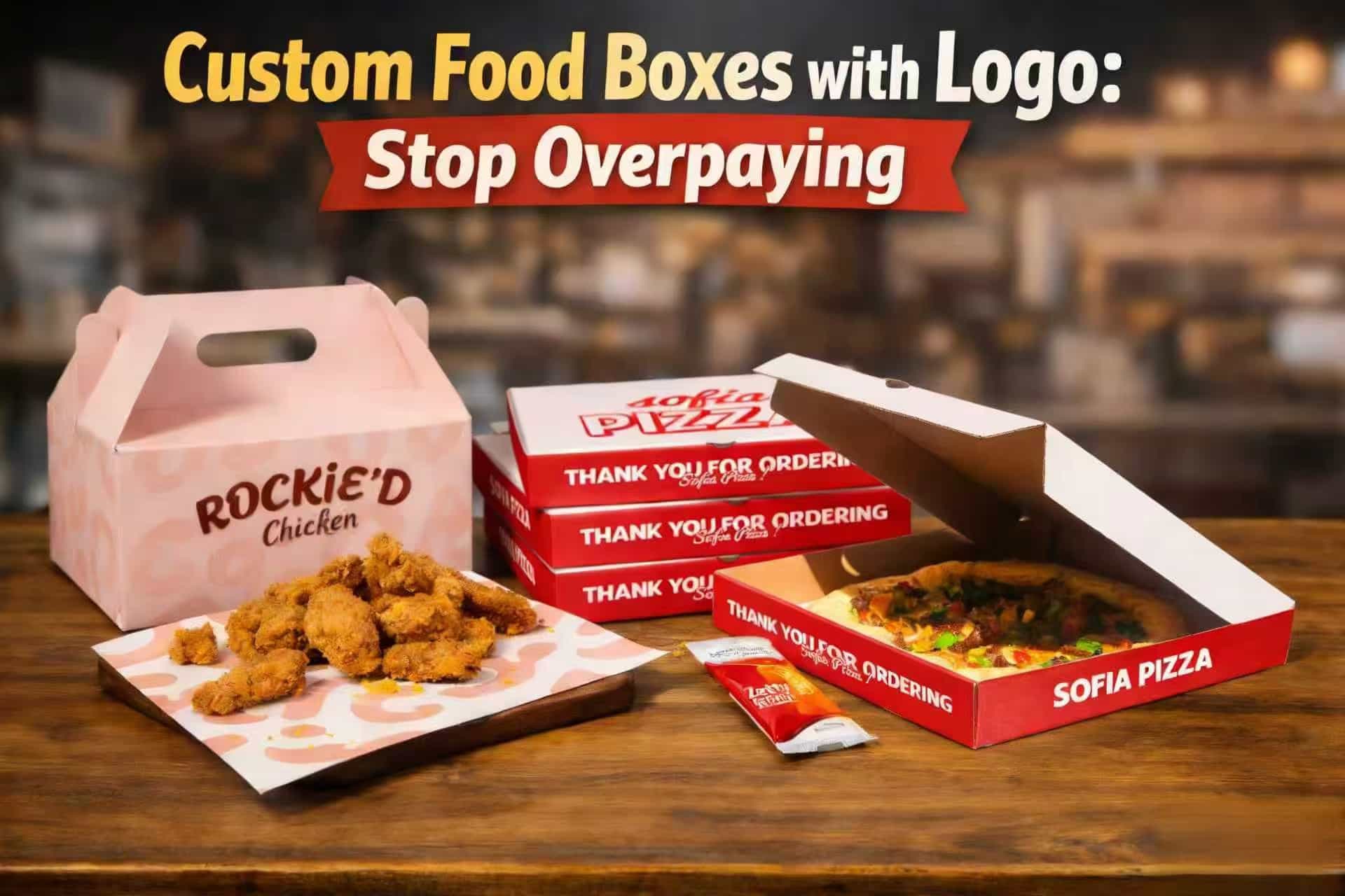 Custom Food Boxes with Logo: Stop Overpaying