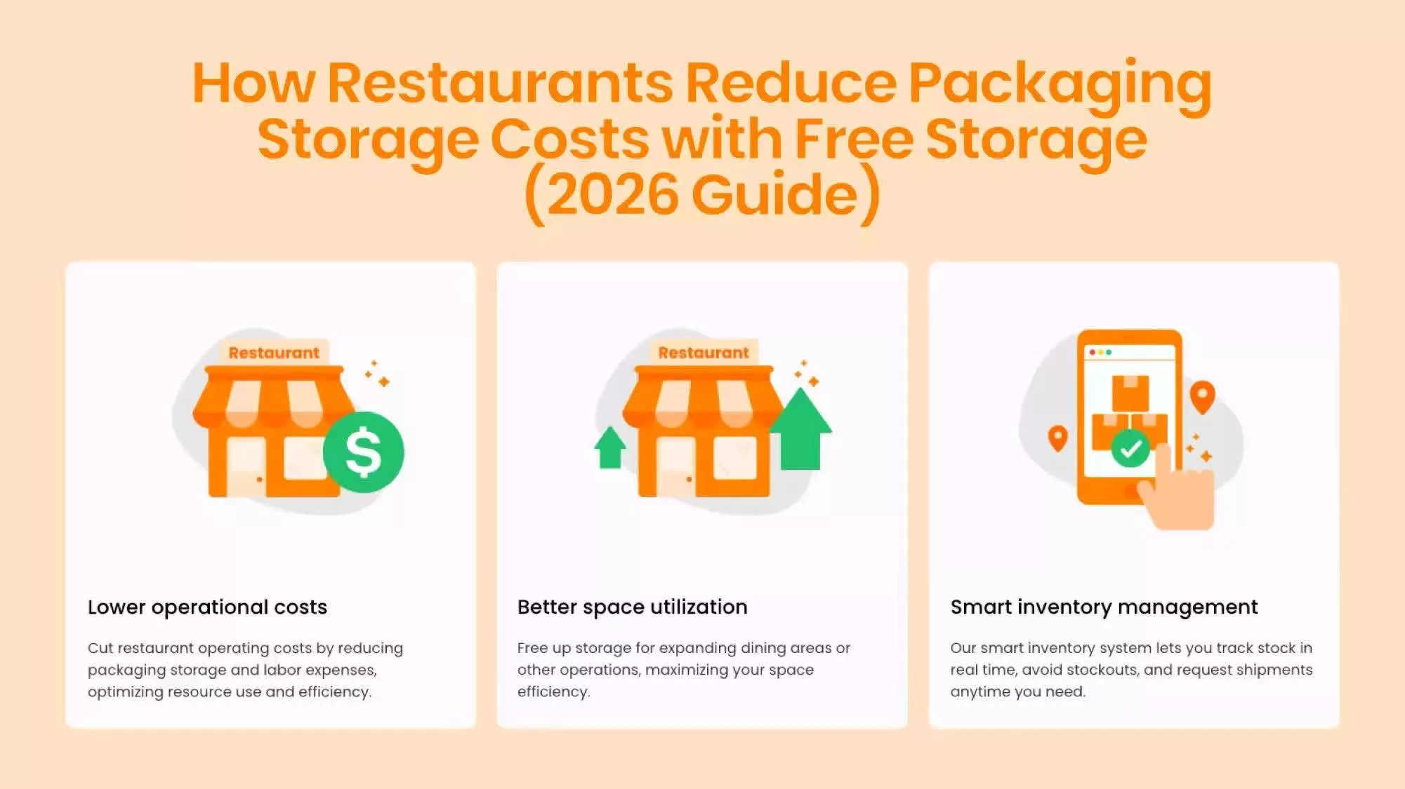 How Restaurants Reduce Packaging Storage Costs with Free Storage (2026 Guide)