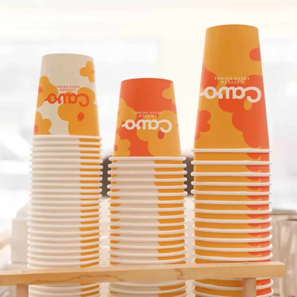 Custom paper cold cup - recyclable soda cup