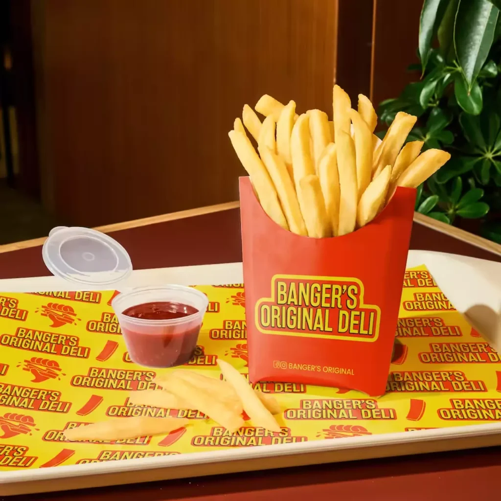 Custom french fry holder