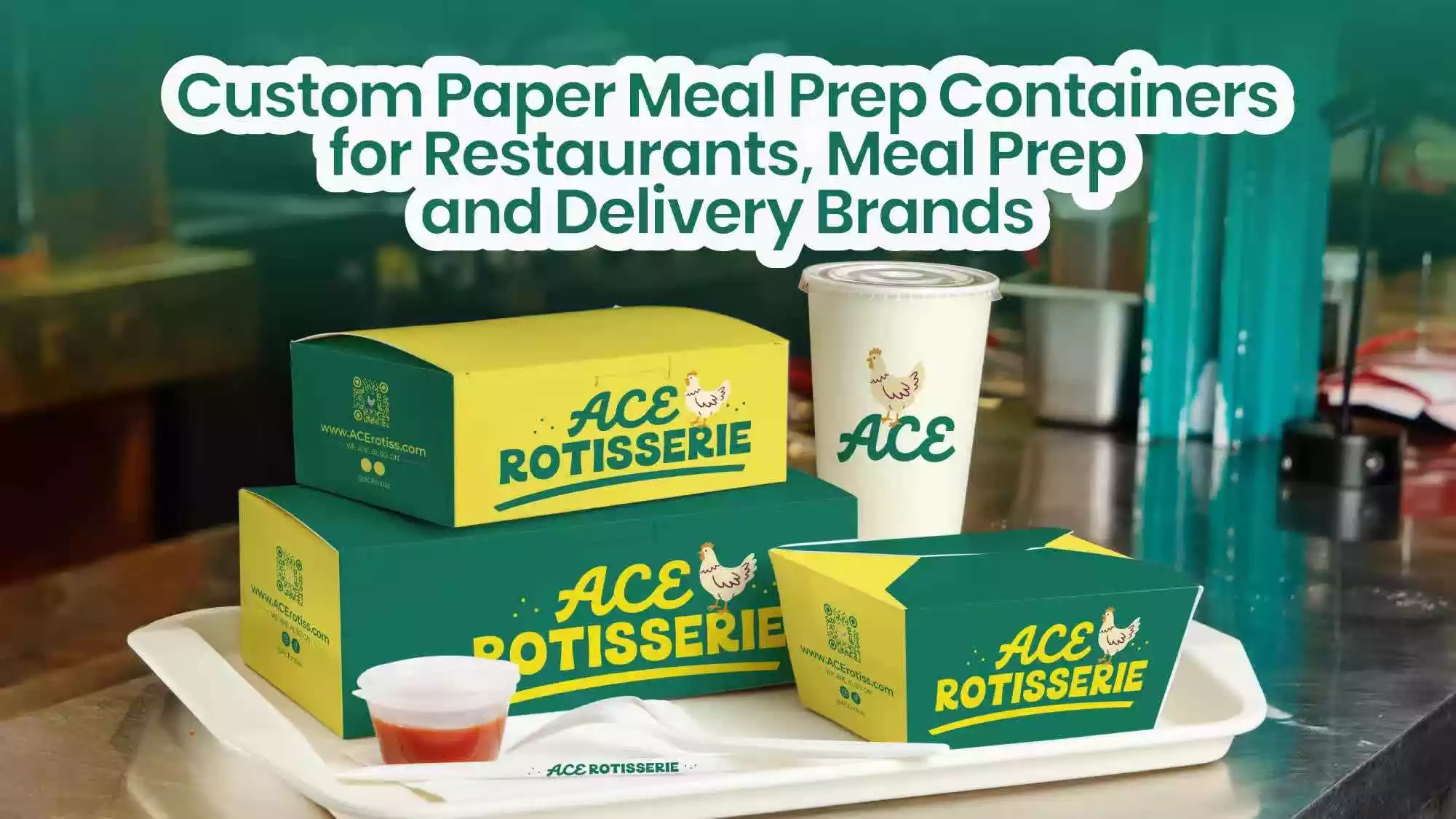 Custom Paper Meal Prep Containers for Restaurants, Meal Prep, and Delivery Brands