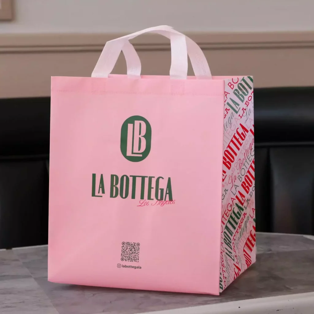 Branded custom leak-proof delivery bag, eco non woven takeout tote for food business